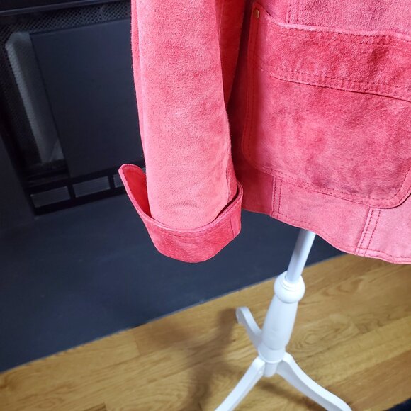 David Brooks Orange Suede Jacket | Size M - Picture 3 of 7
